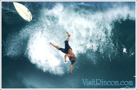 Surfing in Rincon PR